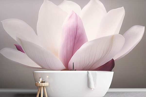 Elegant petals in soft hues Wall murals Elegant petals in soft hues