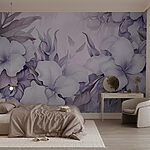 Wall murals Delicate flowers in soft hues.