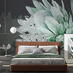 Wall murals Artichoke with newspaper on it