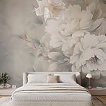 Wall murals Delicate floral composition in soft hues