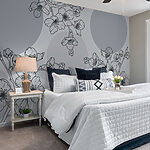 Wall murals Delicate blossoms against soft backdrop