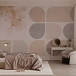 Wall murals Delicate leaves on soft background