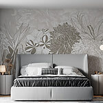Wall murals Floral beauty in soft hues