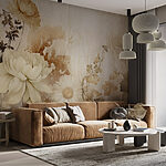 Wall murals Delicate beauty in muted tones
