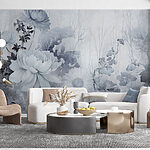 Wall murals Soft petals in tranquil shades