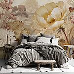 Wall murals Soft floral bouquet in pastel tones