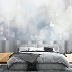 Wall murals Blurry image of a white background