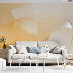 Wall murals Fluid waves in warm tones.