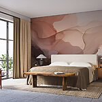 Wall murals Soft hues blending in harmony.