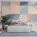 Wall murals Teddy bear sitting on a cloud