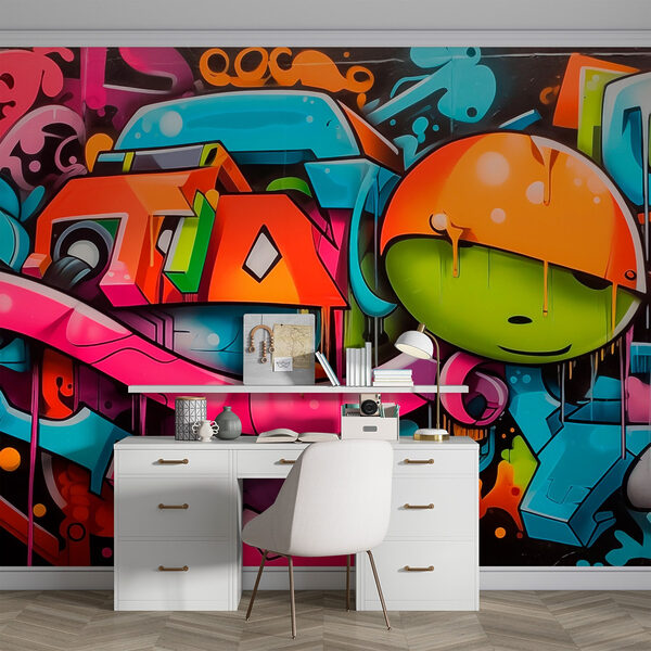Graffiti on a wall Wall murals Graffiti on a wall