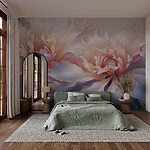 Wall murals Delicate blossoms in soft hues