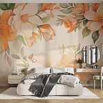 Wall murals Floral beauty in pastel hues.