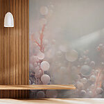 Wall murals Delicate spheres in soft pastel hues