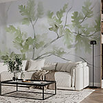 Wall murals Tree branch with leaves