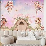 Wall murals Group of fairies flying in the air