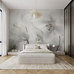 Wall murals Delicate blooms in soft hues
