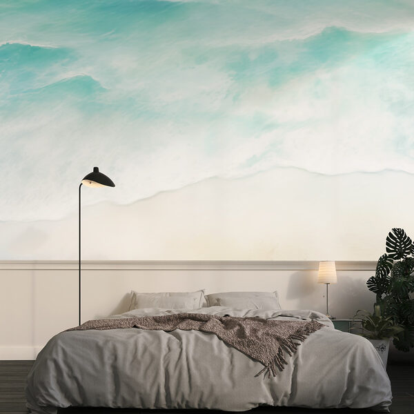 Beach with waves and sand Wall murals Beach with waves and sand