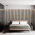 Wall murals Serene abstract lines in muted tones
