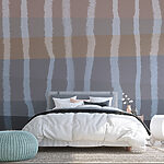 Wall murals Abstract waves in muted colors.