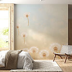 Wall murals Dandelions blowing in the wind