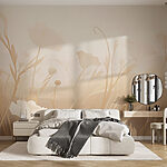Wall murals Delicate blooms in soft hues