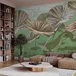 Wall murals Whale swimming in water