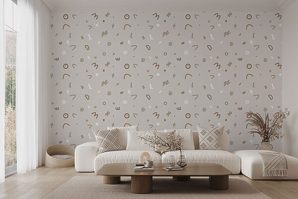 Pattern of small objects Wall murals Pattern of small objects