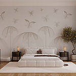 Wall murals Butterflies flying butterflies and flowers