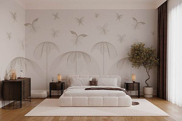 Butterflies flying butterflies and flowers Wall murals Butterflies flying butterflies and flowers