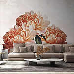 Wall murals Group of pink flowers