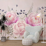 Wall murals Watercolor painting of flowers