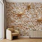 Wall murals Organic shapes in flowing patterns