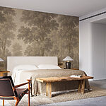 Wall murals Landscape with trees and a river