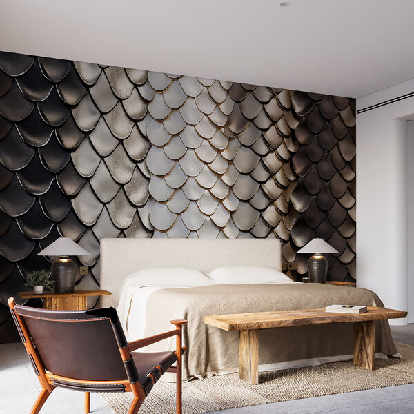 Textured layers in harmonious tones Wall murals Textured layers in harmonious tones