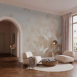 Wall murals Group of butterflies flying