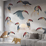 Wall murals Pattern of birds and plants