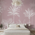 Wall murals Group of palm trees
