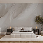 Wall murals Soft feathers gently cascade down.