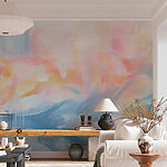 Wall murals Painting of a colorful sky
