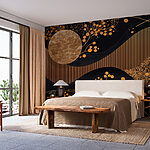 Wall murals Elegant patterns on a dark canvas