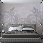 Wall murals Delicate leaves in soft hues