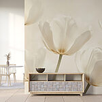 Wall murals Group of white flowers