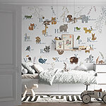 Wall murals Group of animals with letters
