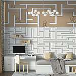 Wall murals Maze game with people walking on the wall