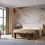 Wall murals Delicate nature-inspired design elements