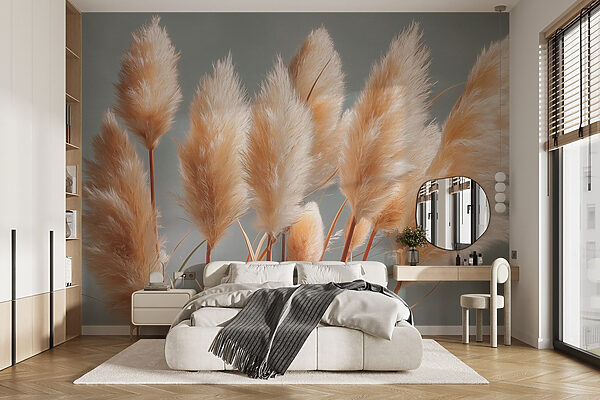 Group of fluffy plants Wall murals Group of fluffy plants