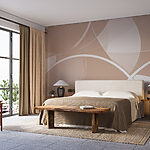 Wall murals White and gray circles