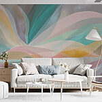 Wall murals Colorful swirly lines