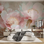 Wall murals Delicate petals in soft pastel hues